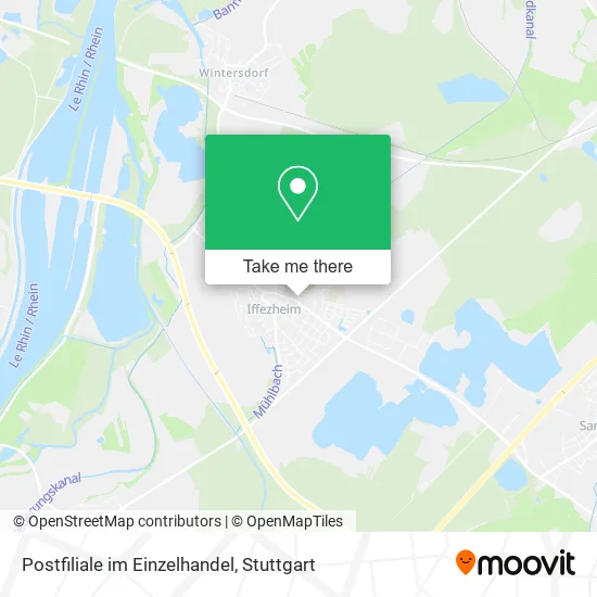 Карта Postfiliale im Einzelhandel