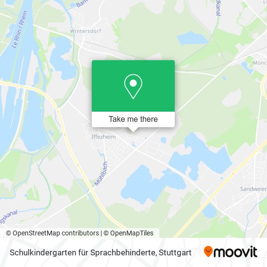 Карта Schulkindergarten für Sprachbehinderte