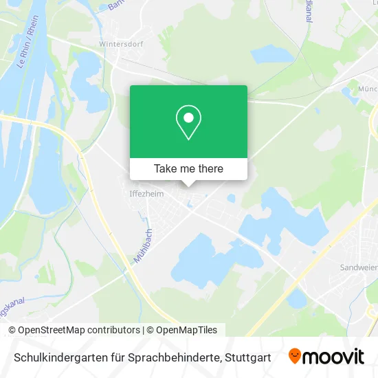 Карта Schulkindergarten für Sprachbehinderte