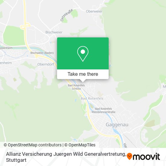 Карта Allianz Versicherung Juergen Wild Generalvertretung