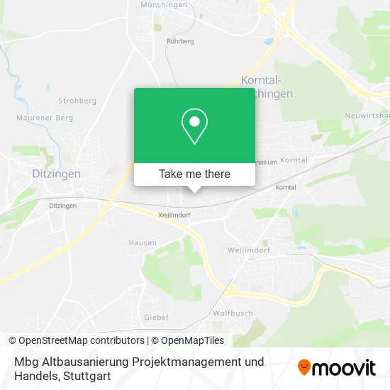 Карта Mbg Altbausanierung Projektmanagement und Handels