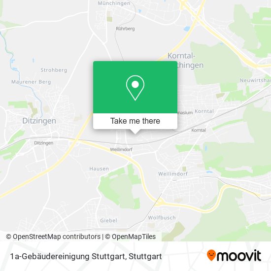 Карта 1a-Gebäudereinigung Stuttgart