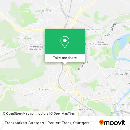 Карта Franzparkett Stuttgart - Parkett Franz