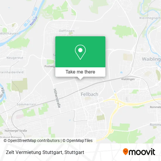 Карта Zelt Vermietung Stuttgart