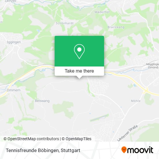 Tennisfreunde Böbingen map