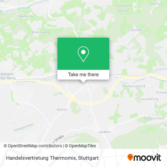 Handelsvertretung Thermomix map