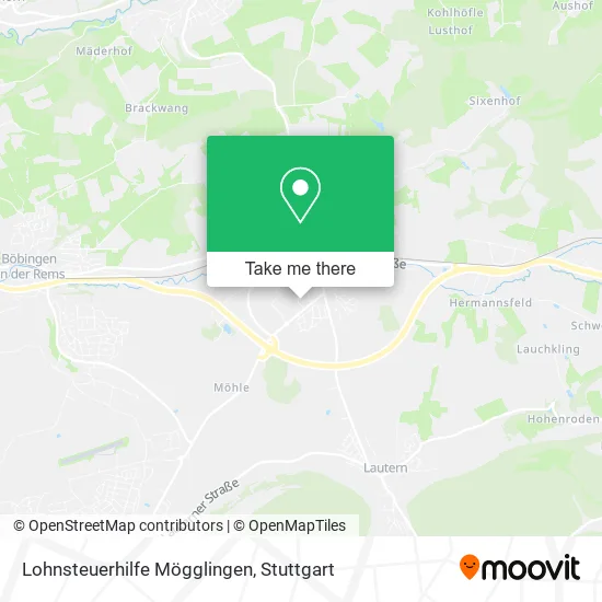 Карта Lohnsteuerhilfe Mögglingen