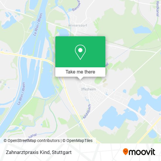 Карта Zahnarztpraxis Kind