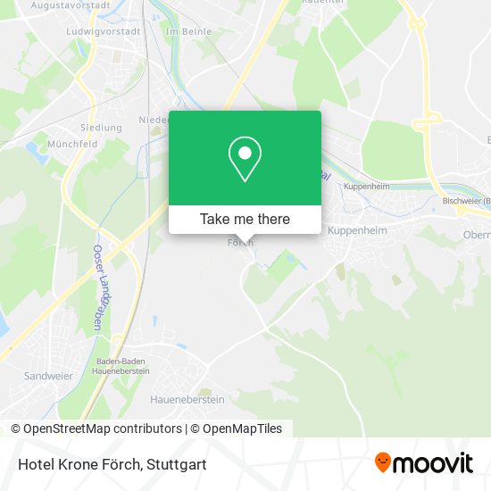 Hotel Krone Förch map