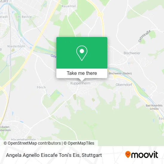 Карта Angela Agnello Eiscafe Toni's Eis