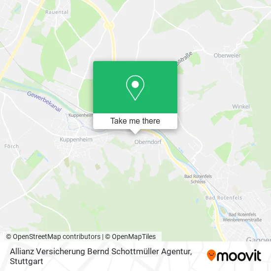 Карта Allianz Versicherung Bernd Schottmüller Agentur