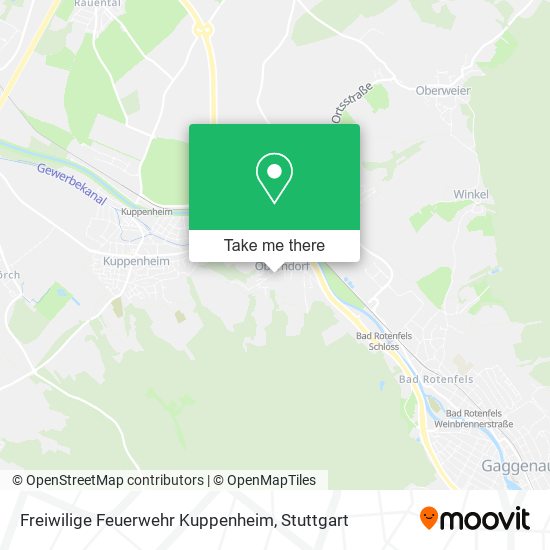 Freiwilige Feuerwehr Kuppenheim map