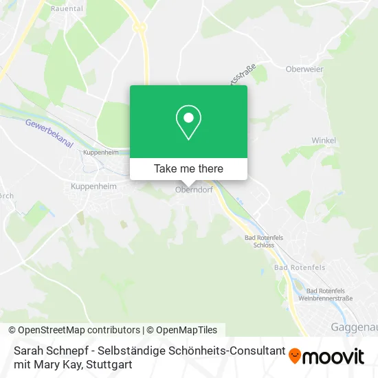 Карта Sarah Schnepf - Selbständige Schönheits-Consultant mit Mary Kay