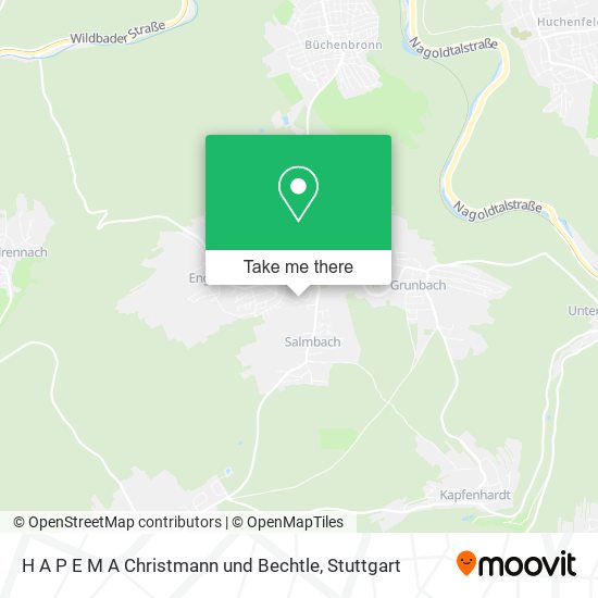H A P E M A Christmann und Bechtle map