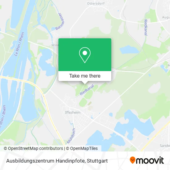 Карта Ausbildungszentrum Handinpfote