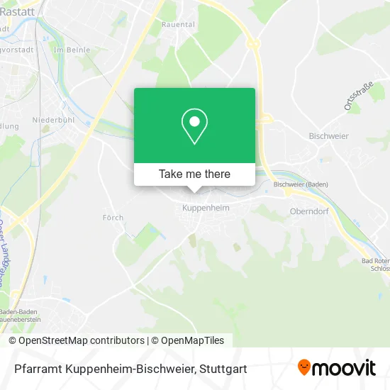 Карта Pfarramt Kuppenheim-Bischweier
