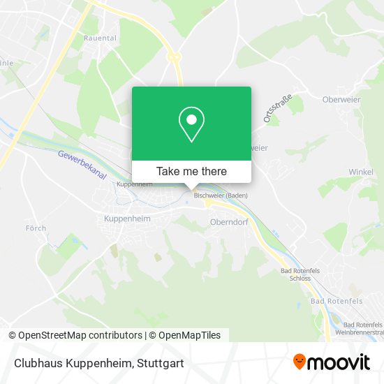 Clubhaus Kuppenheim map
