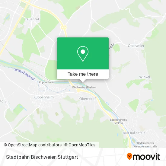 Карта Stadtbahn Bischweier