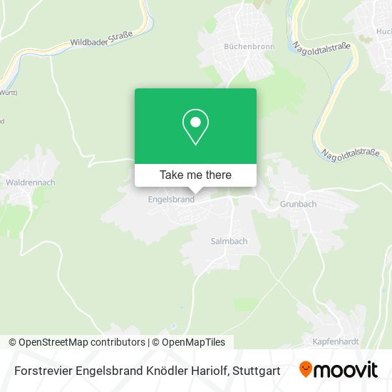Forstrevier Engelsbrand Knödler Hariolf map
