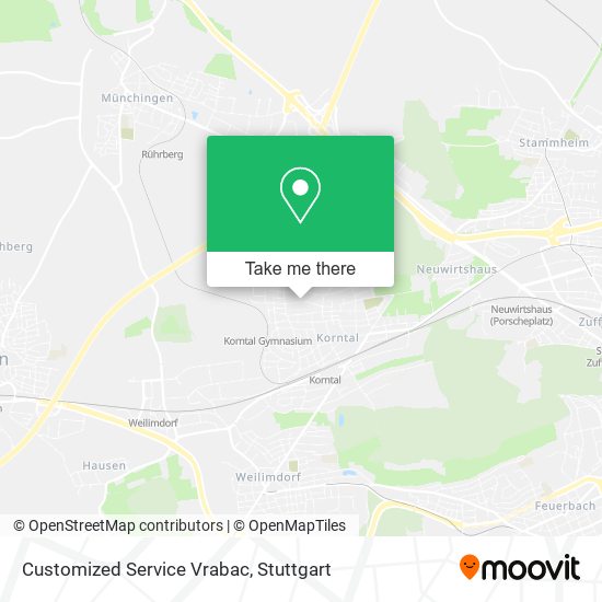 Customized Service Vrabac map