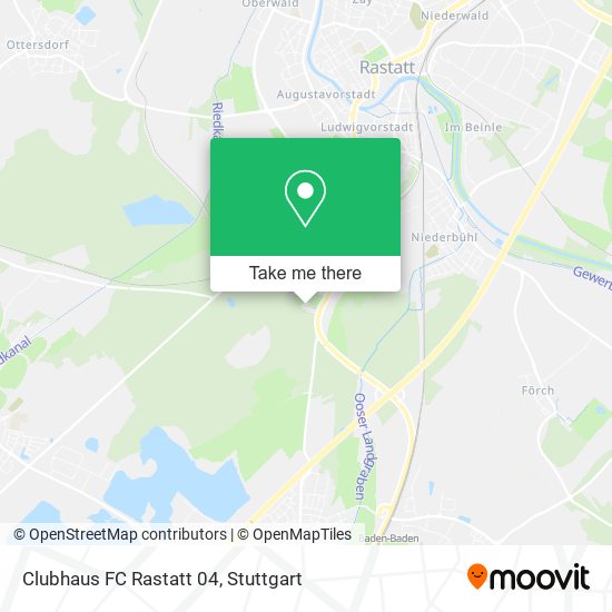 Clubhaus FC Rastatt 04 map