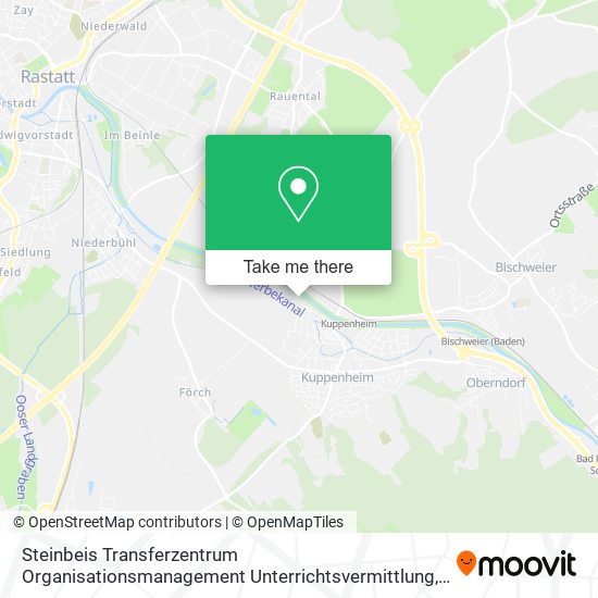 Steinbeis Transferzentrum Organisationsmanagement Unterrichtsvermittlung map