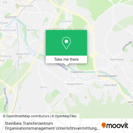 Карта Steinbeis Transferzentrum Organisationsmanagement Unterrichtsvermittlung
