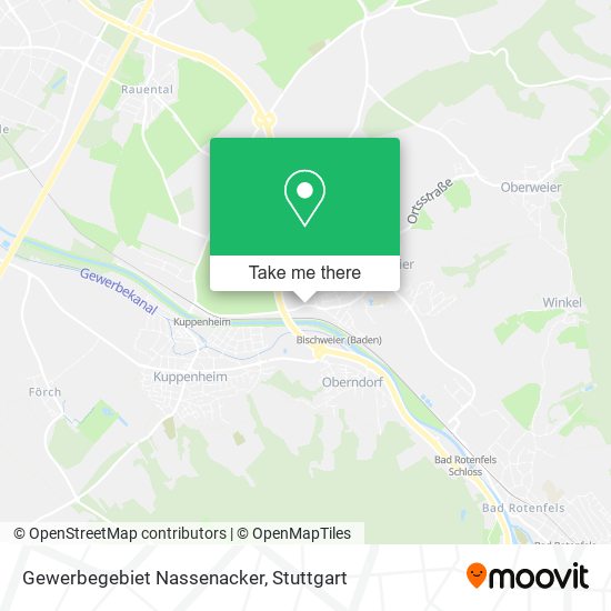 Gewerbegebiet Nassenacker map