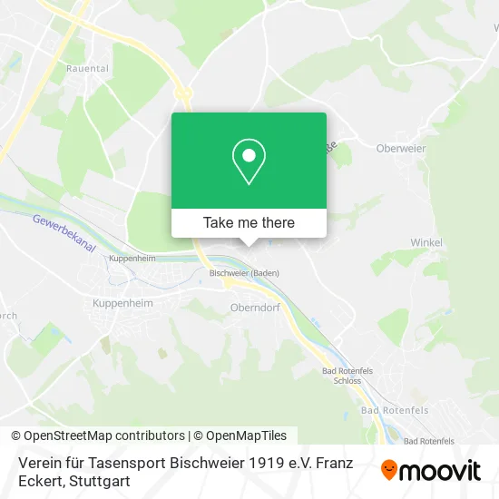 Карта Verein für Tasensport Bischweier 1919 e.V. Franz Eckert