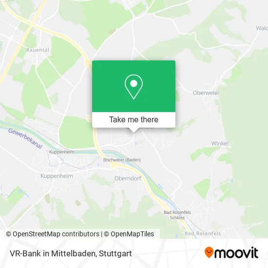 Карта VR-Bank in Mittelbaden