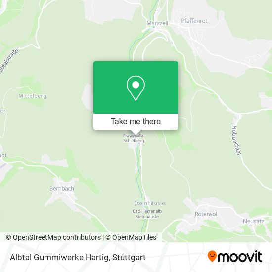 Albtal Gummiwerke Hartig map