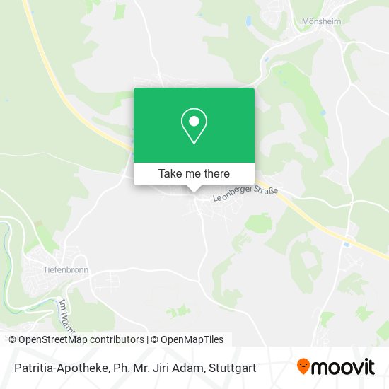 Patritia-Apotheke, Ph. Mr. Jiri Adam map