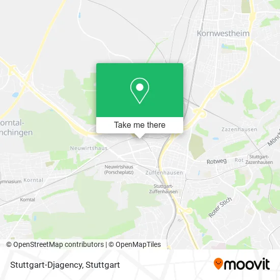 Карта Stuttgart-Djagency