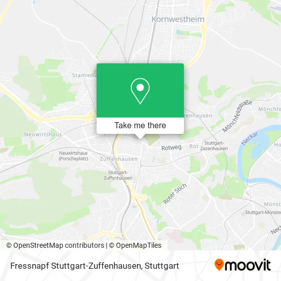 Карта Fressnapf Stuttgart-Zuffenhausen