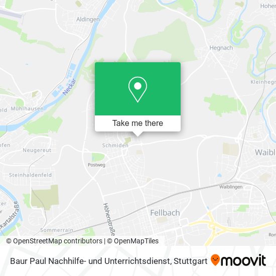 Baur Paul Nachhilfe- und Unterrichtsdienst map