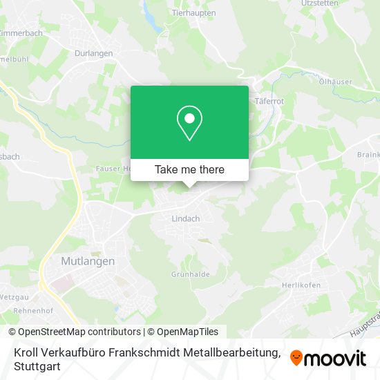 Kroll Verkaufbüro Frankschmidt Metallbearbeitung map