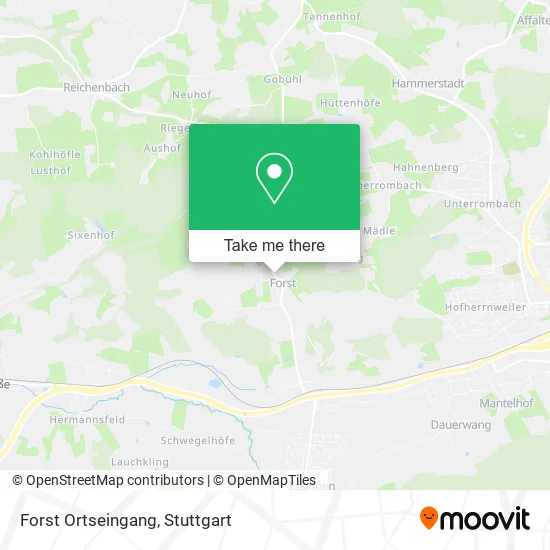 Карта Forst Ortseingang