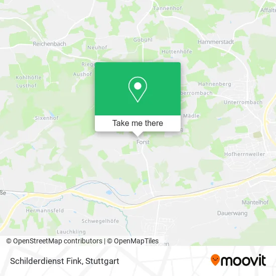 Карта Schilderdienst Fink