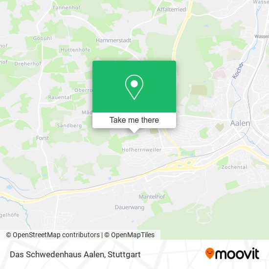 Das Schwedenhaus Aalen map