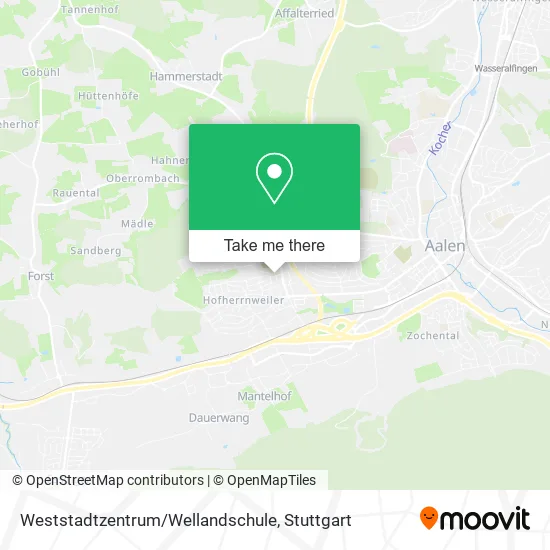 Карта Weststadtzentrum/Wellandschule