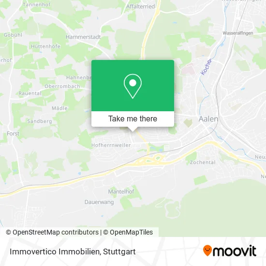 Карта Immovertico Immobilien