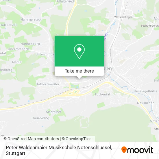 Карта Peter Waldenmaier Musikschule Notenschlüssel