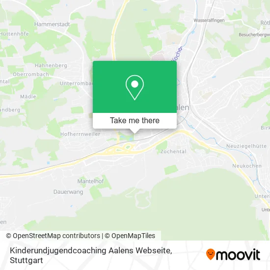 Карта Kinderundjugendcoaching Aalens Webseite
