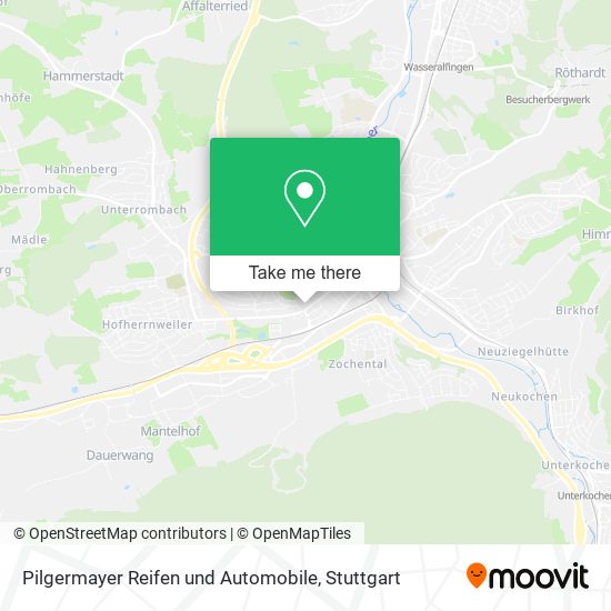 Карта Pilgermayer Reifen und Automobile