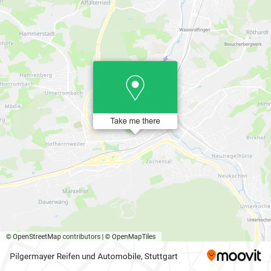 Карта Pilgermayer Reifen und Automobile