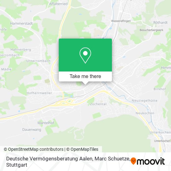Deutsche Vermögensberatung Aalen, Marc Schuetze map