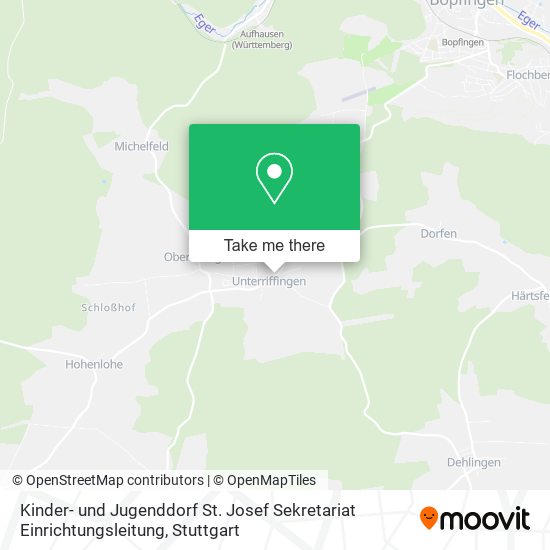 Карта Kinder- und Jugenddorf St. Josef Sekretariat Einrichtungsleitung