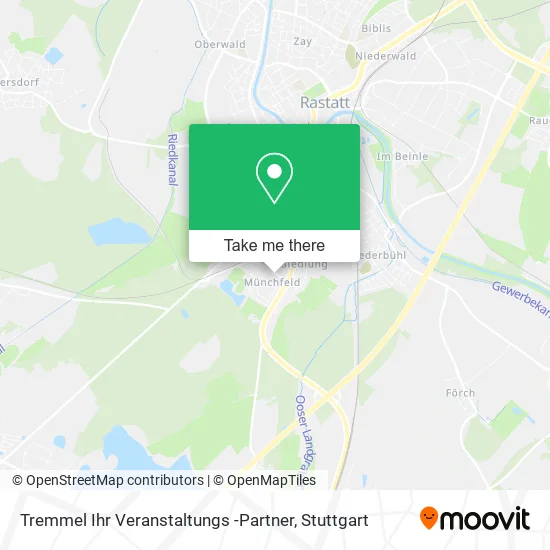 Карта Tremmel Ihr Veranstaltungs -Partner