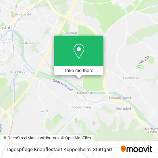 Карта Tagespflege Knöpflestadt Kuppenheim