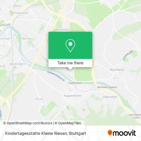 Карта Kindertagesstätte Kleine Riesen